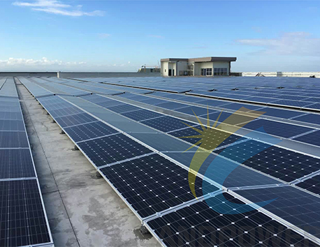 Montaggio sul tetto est/ovest 1,1 MW nelle Filippine