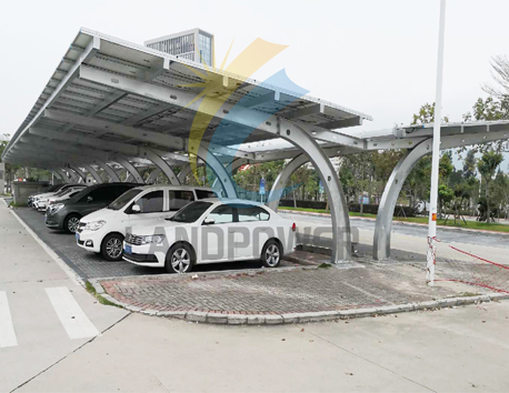 Struttura per posto auto coperto solare in acciaio Fujian 150KW