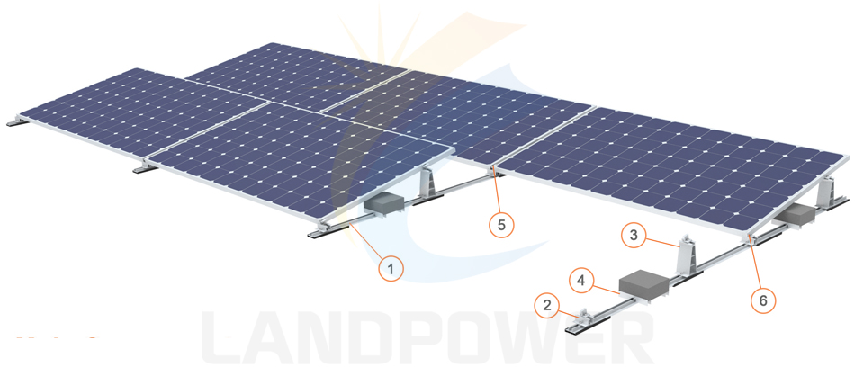 ballasted solar moutning system dome 6