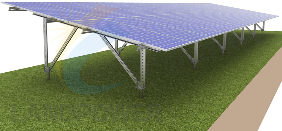 ground screw mounting structure